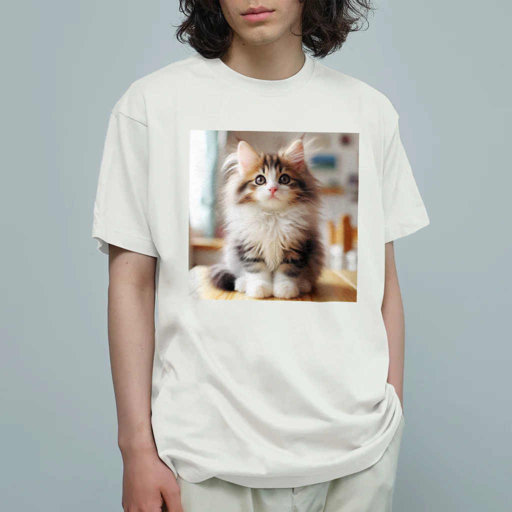 Creation CATのゴージャスCAT オーガニックコットンTシャツ