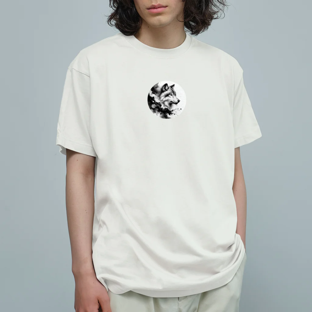 yielanggo007の月下の狼 オーガニックコットンTシャツ