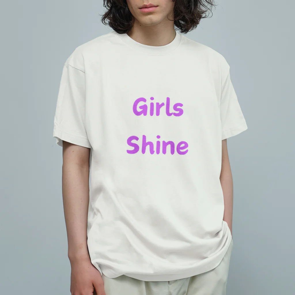 あい・まい・みぃのGirls Shine-女性が輝くことを表す言葉 Organic Cotton T-Shirt