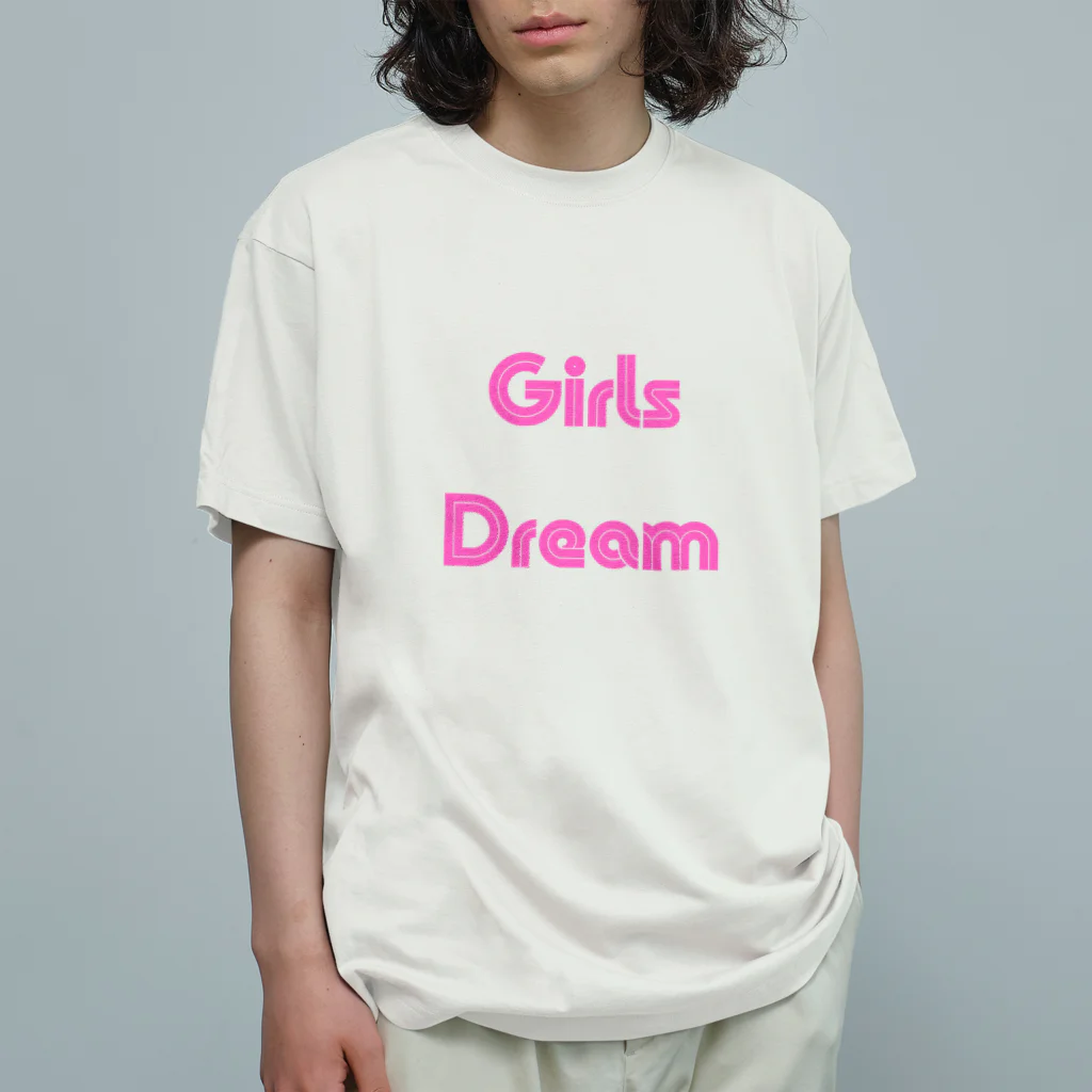 あい・まい・みぃのGirls Dream-少女たちが夢を持つことば オーガニックコットンTシャツ