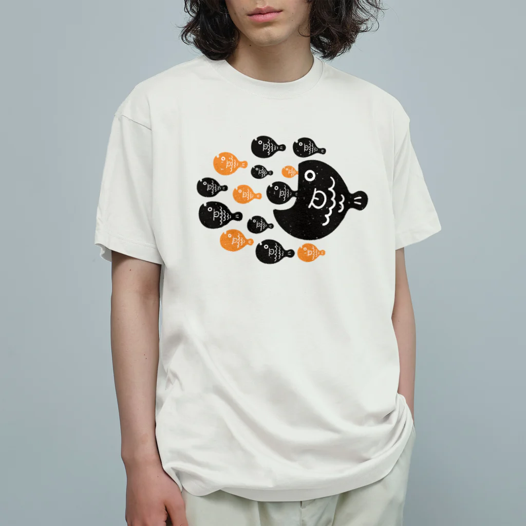 mincruのお魚さんは大家族 Organic Cotton T-Shirt