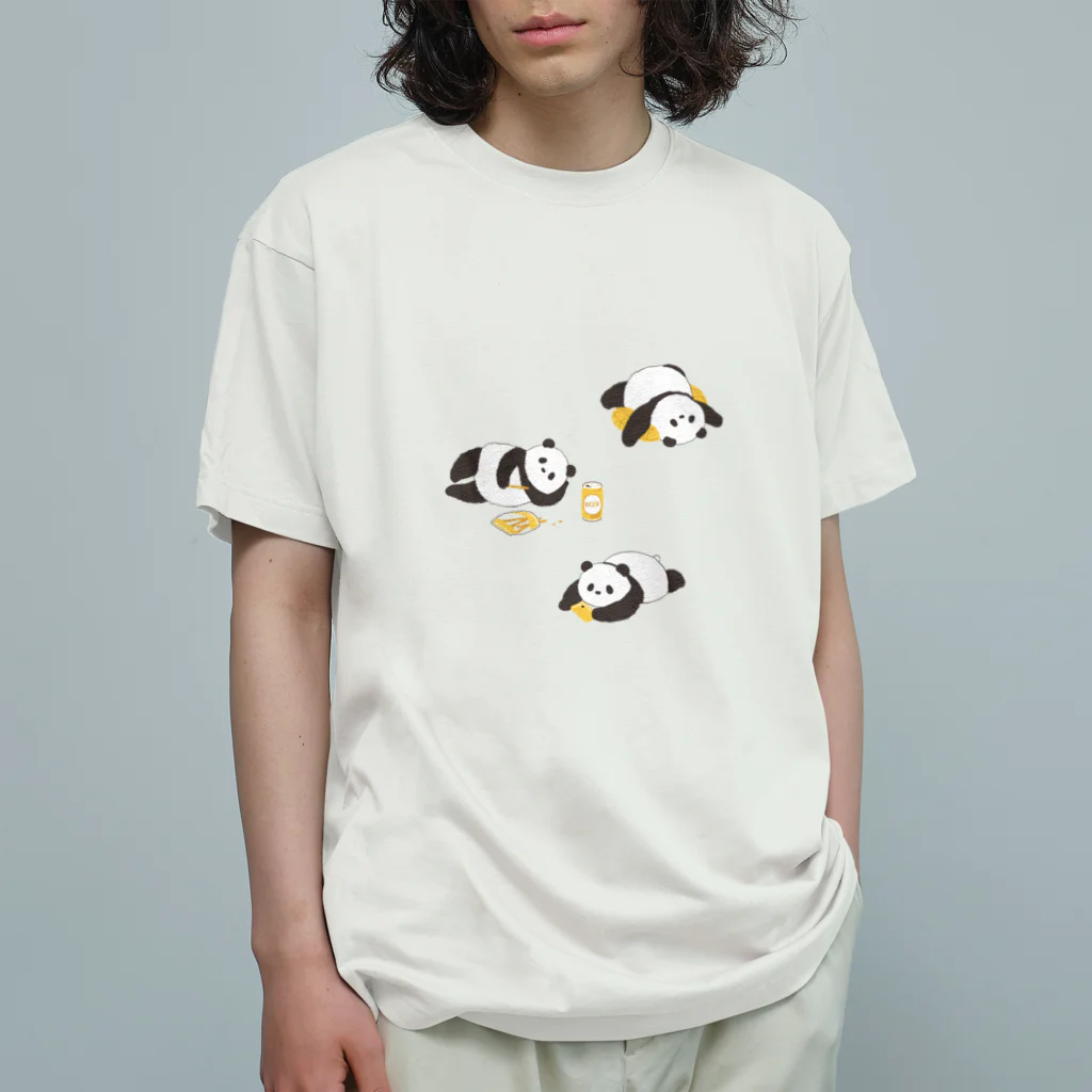 フジスター株式会社のくつろぐおやじパンダ Organic Cotton T-Shirt