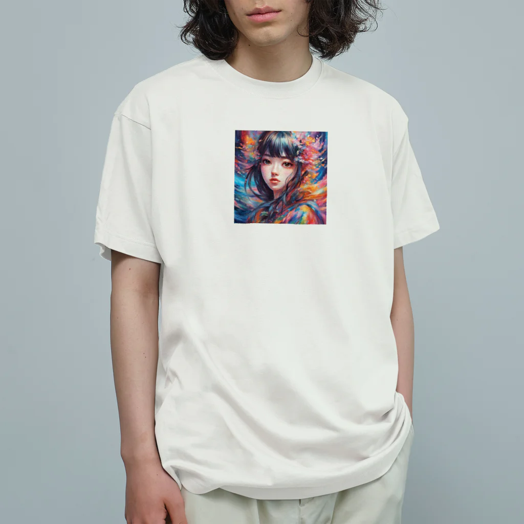 ヲシラリカの美少女 オーガニックコットンTシャツ