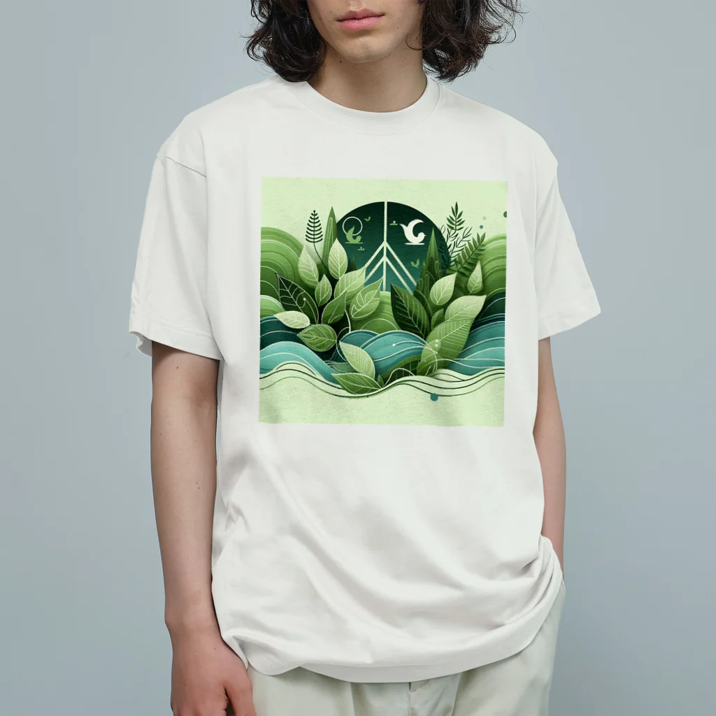 Qten369の自然との共生 Organic Cotton T-Shirt