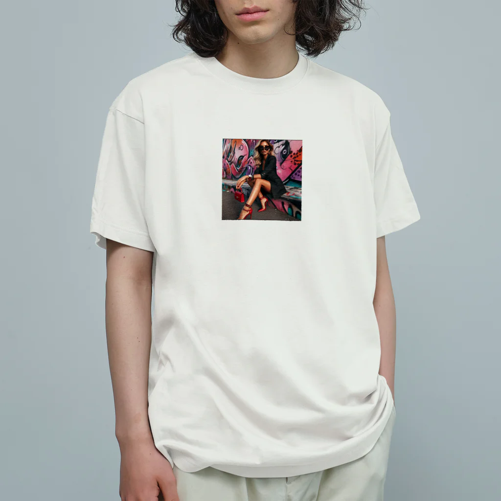Harukiworksのクールガール Organic Cotton T-Shirt