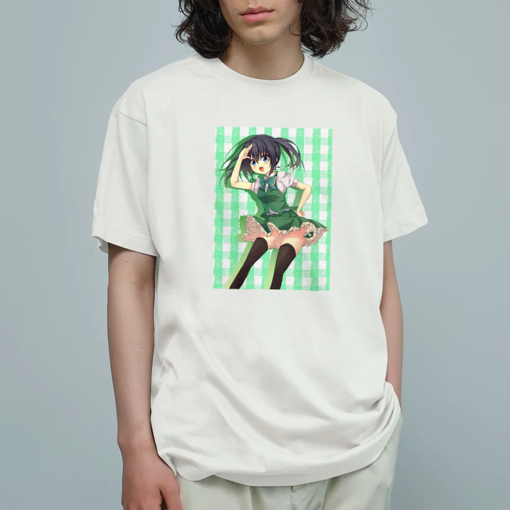 のだまクリエイターズらぼの緑ちゃん Organic Cotton T-Shirt