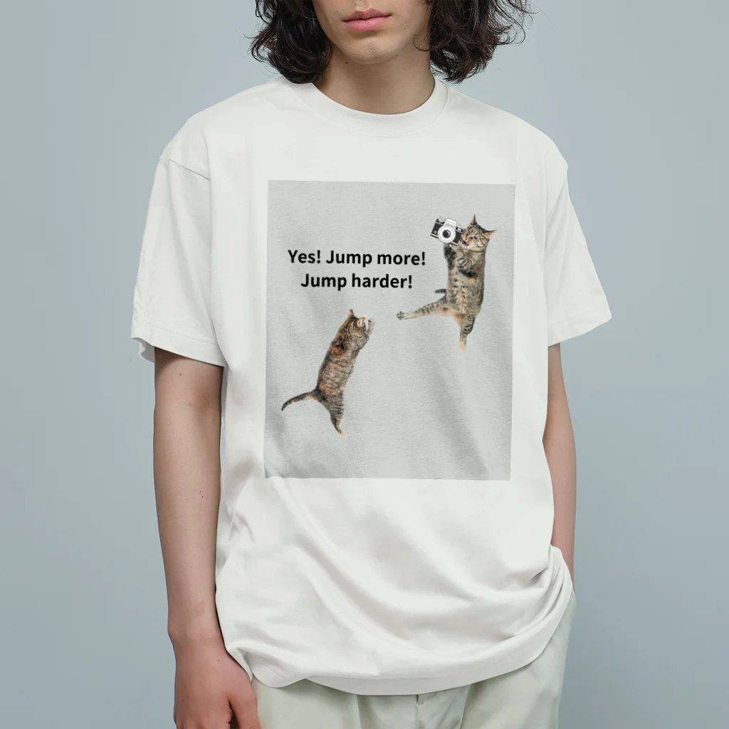 catnip factoryのJUMP more！ Organic Cotton T-Shirt