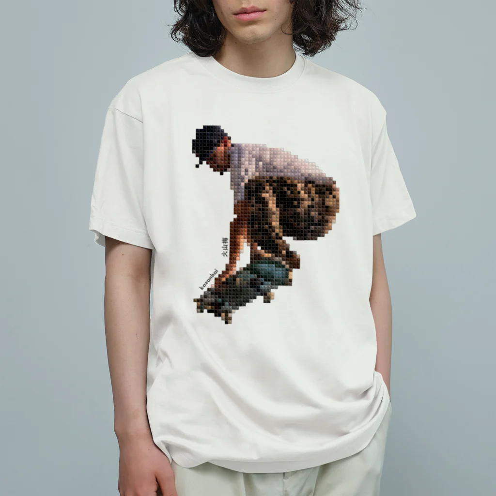 火山梅（kazanbai） storeの【アパレル】#4 モザイク タイル スケートボーダーズ (mosaic tile skate boarders)  オーガニックコットンTシャツ