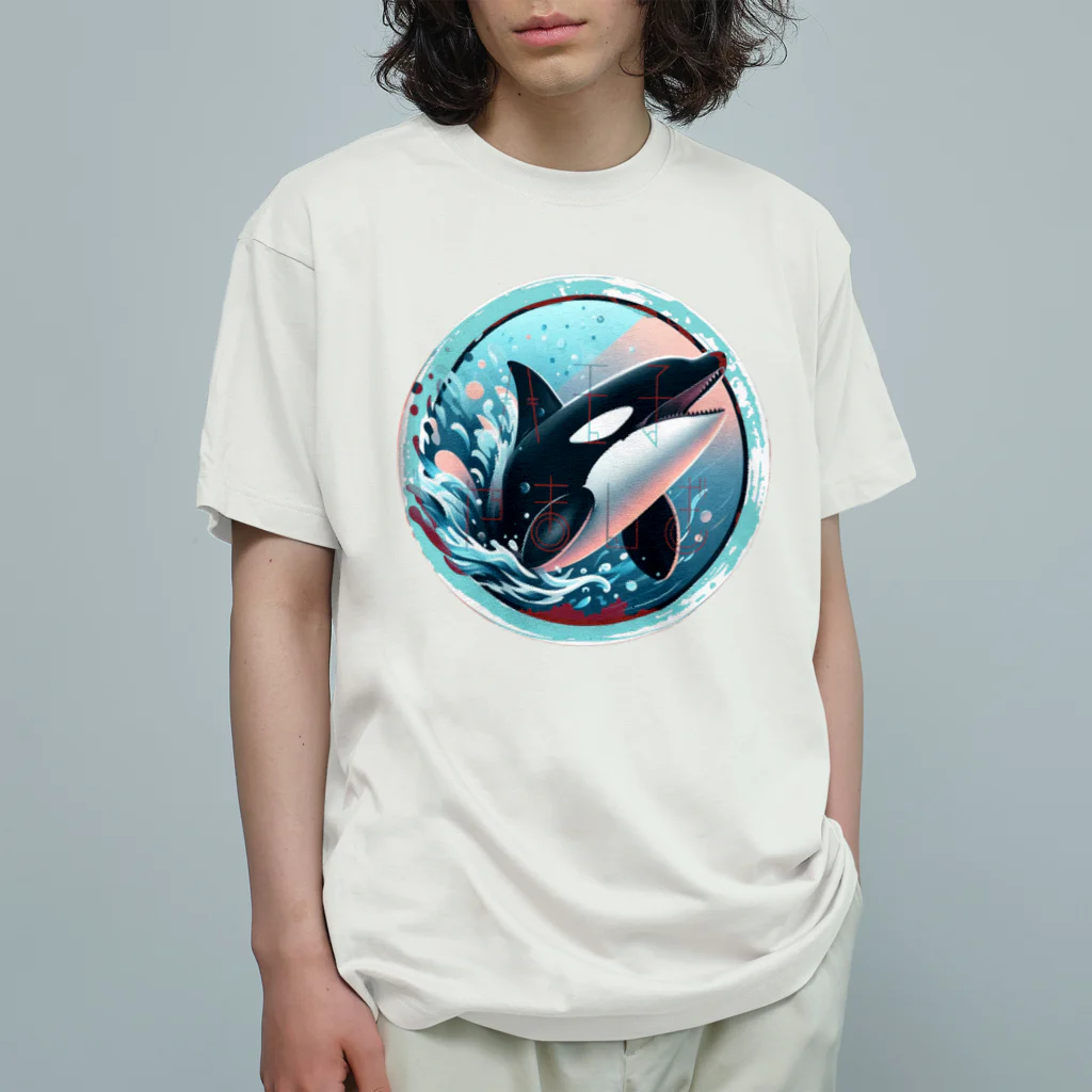 八王子やましぎのシャチ Organic Cotton T-Shirt