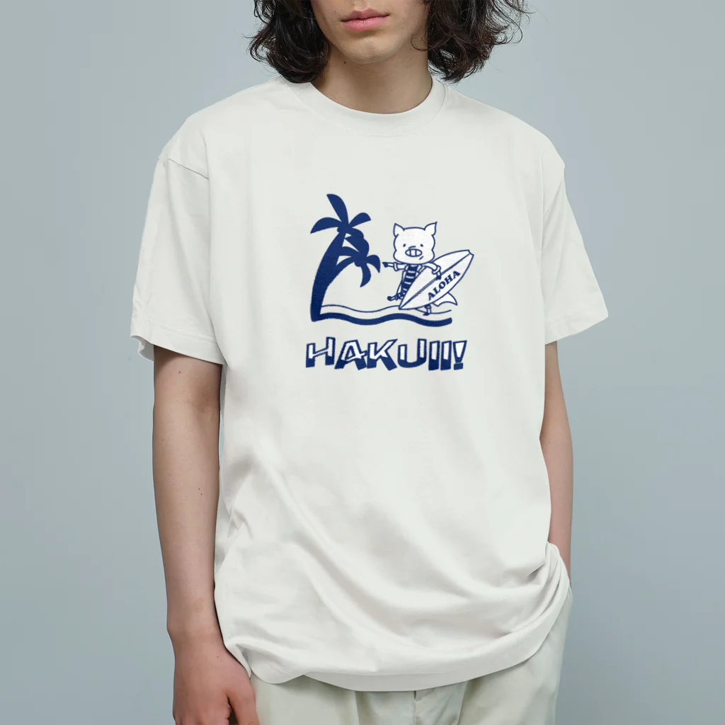 ari designのアロハ～ハクイ（白衣）!  Organic Cotton T-Shirt