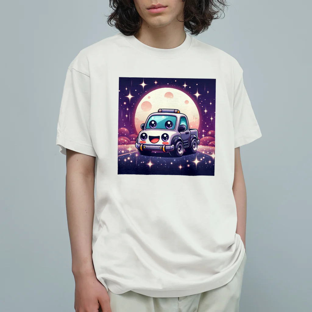 キャラクターズの可愛い車キャラクター Organic Cotton T-Shirt