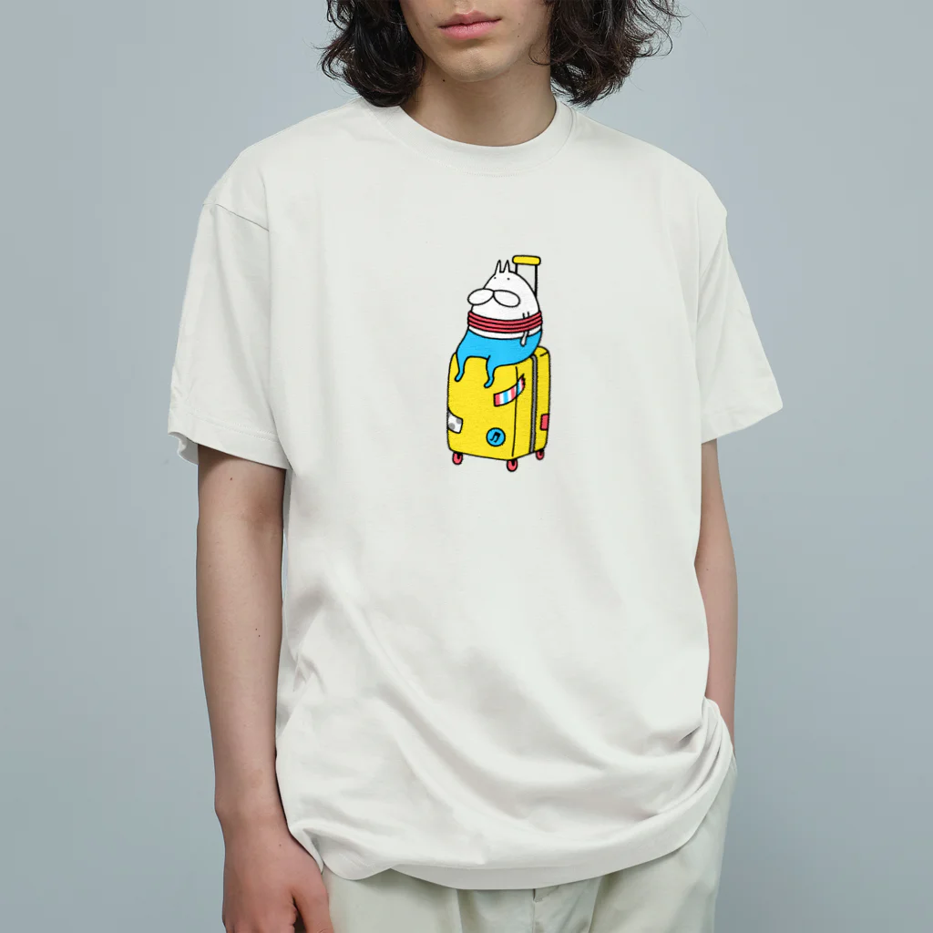 くらきち ONLINE SHOPのねこタイツと旅に出る Organic Cotton T-Shirt