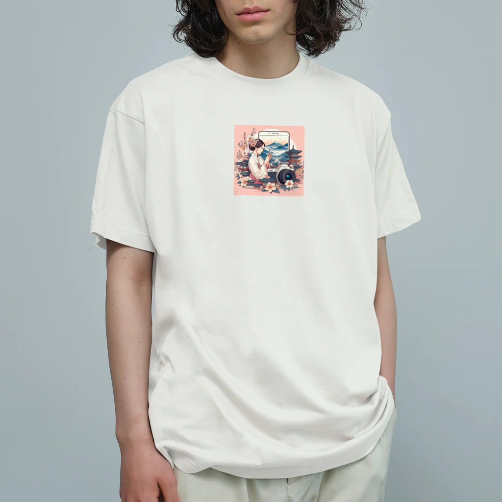 はむはむのかわいいデザイン　人気アイテム オーガニックコットンTシャツ