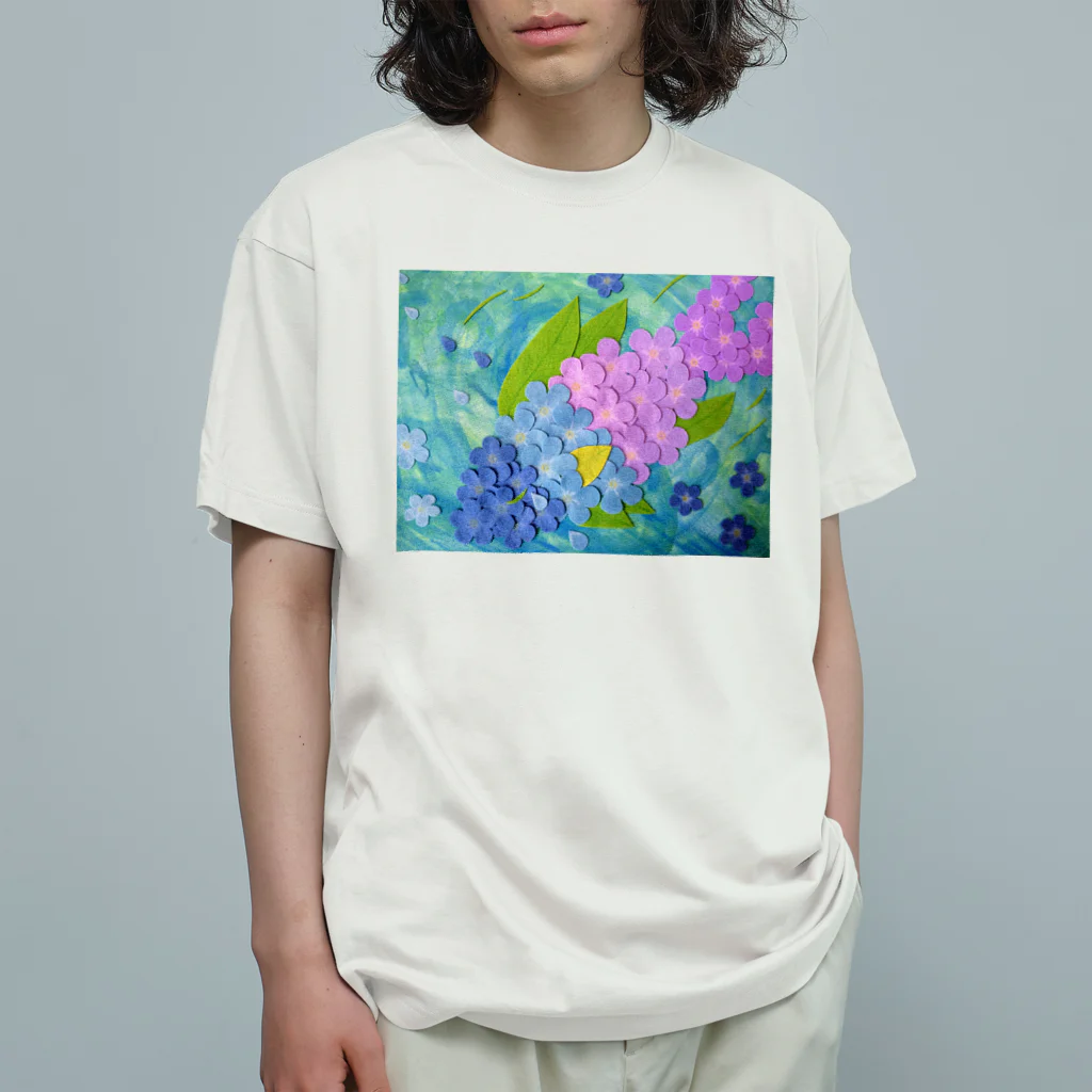 つぎの勿忘草　ワスレナグサ オーガニックコットンTシャツ