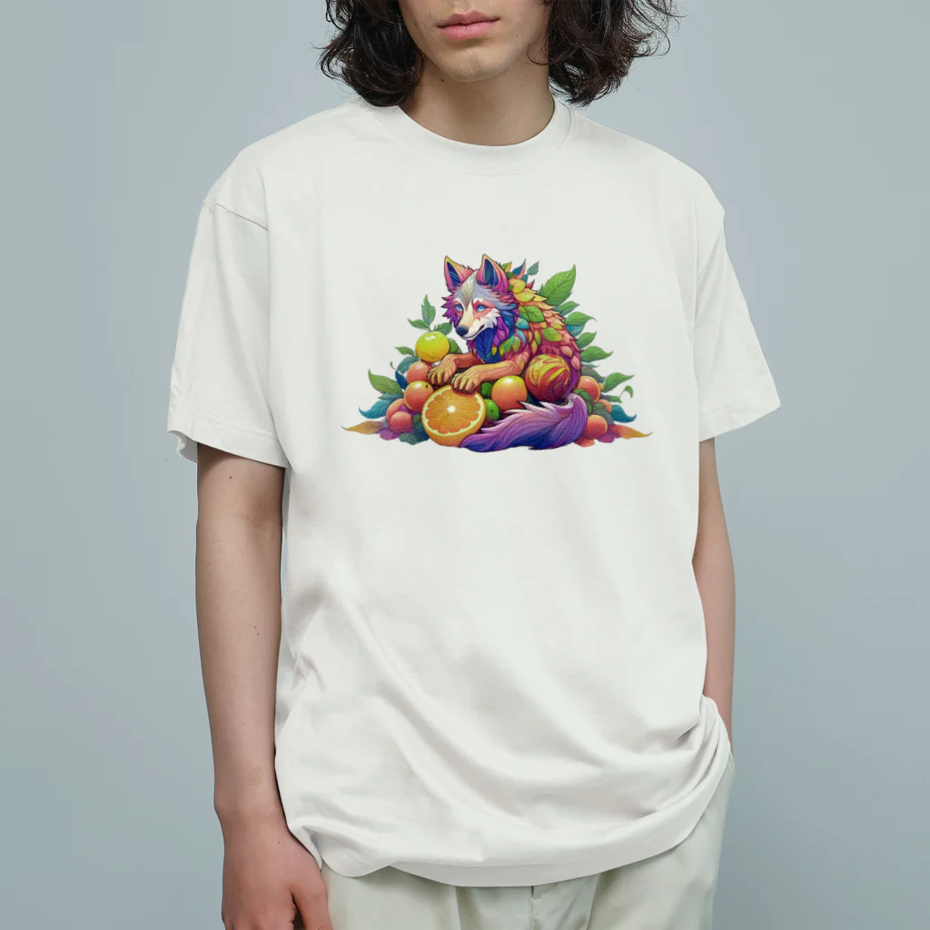 mogworl worksのGrimmit（Wolf） Organic Cotton T-Shirt