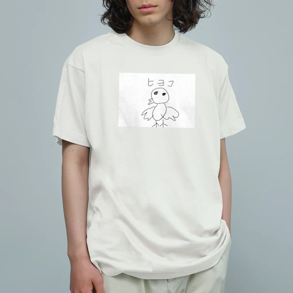 hetaTのhetaTひよこ オーガニックコットンTシャツ