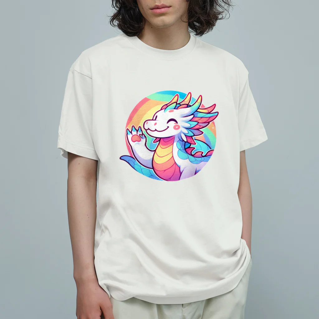 幸運アイテムデポの虹色のドラゴン・マジカルグッズ Organic Cotton T-Shirt