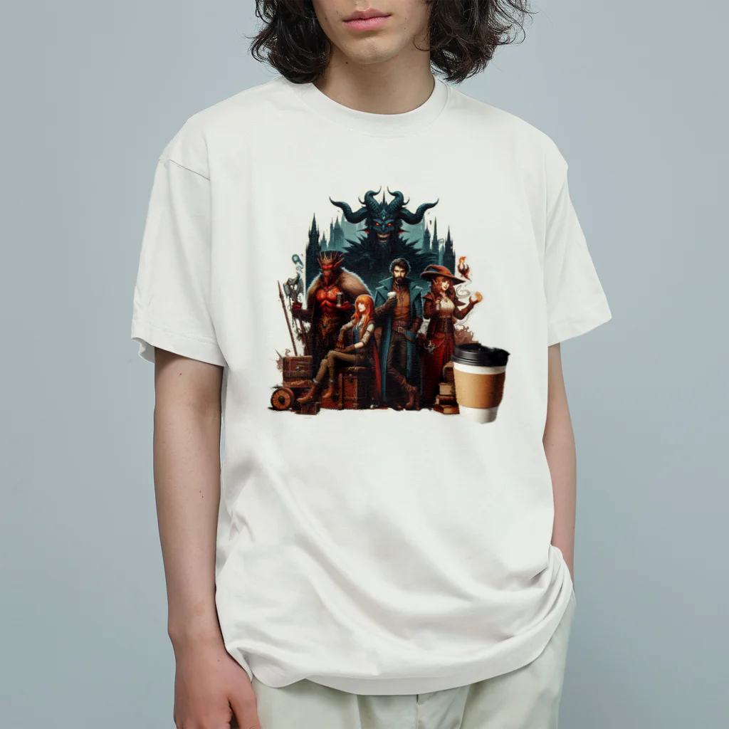 Mamechan2021の戦いの後のコーヒータイム Organic Cotton T-Shirt
