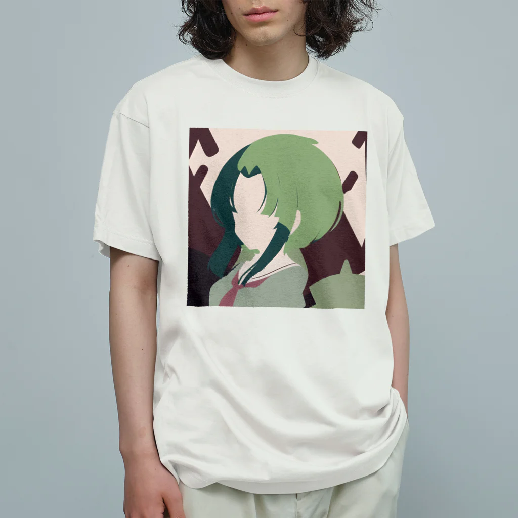 Riollaの緑の女の子 Organic Cotton T-Shirt