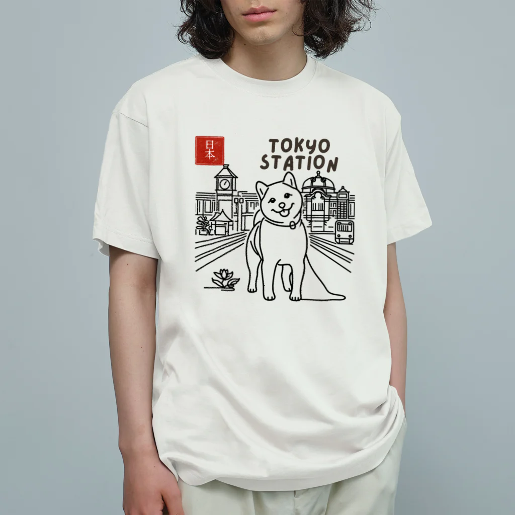 ShibaShibaのShibaShiba オーガニックコットンTシャツ