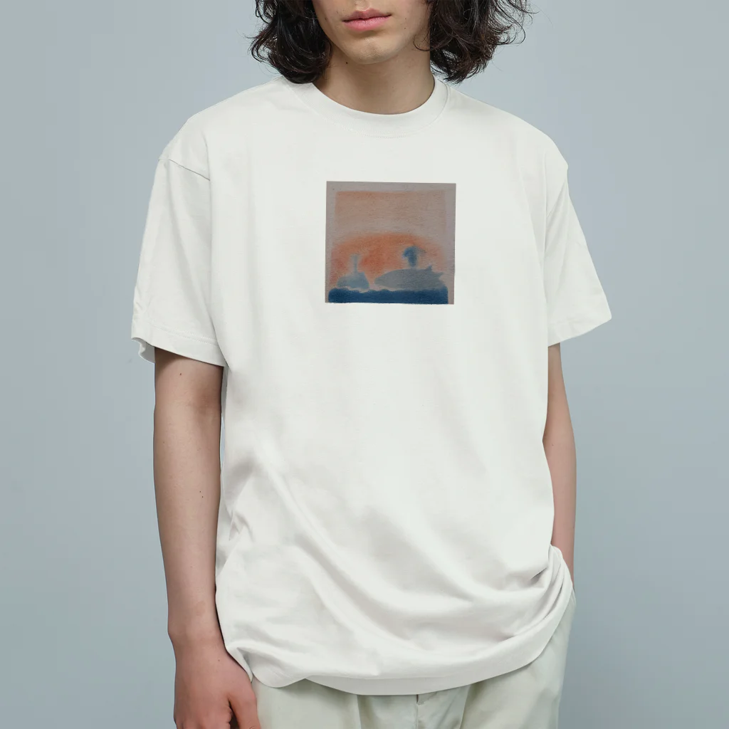 わくわく海の雑貨屋のやさしいクジラの親子 Organic Cotton T-Shirt