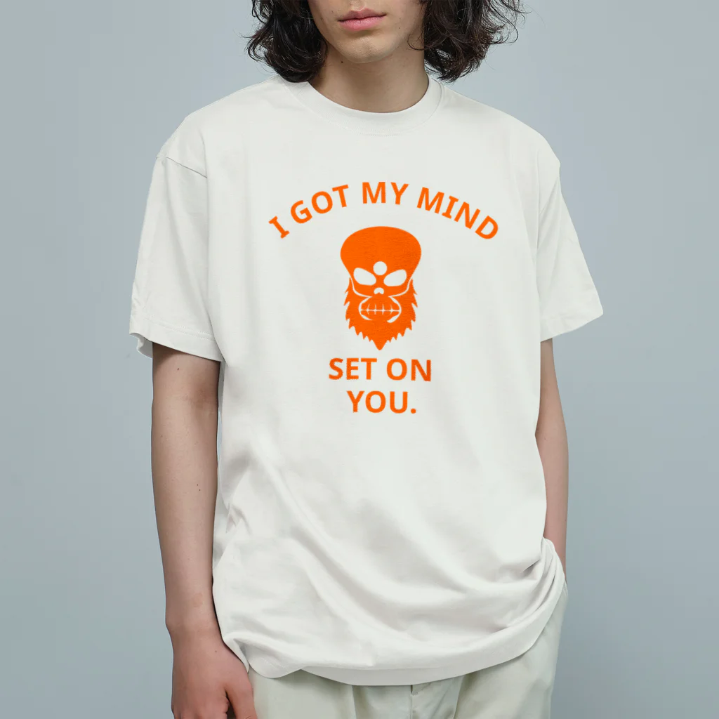 『NG （Niche・Gate）』ニッチゲート-- IN SUZURIのI GOT MY MIND SET ON YOU.(橙) オーガニックコットンTシャツ