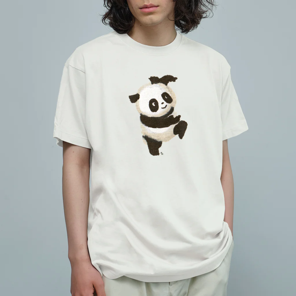 segasworksの功夫のパンダちゃん　ソロ No.1 オーガニックコットンTシャツ