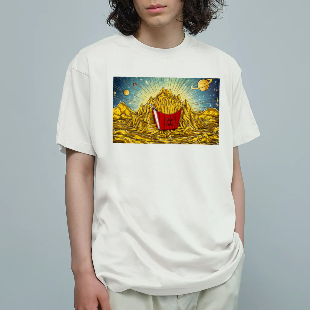 JoyfulMomentsCraftsの黄金とポテト ー Golden and Potato ー Organic Cotton T-Shirt