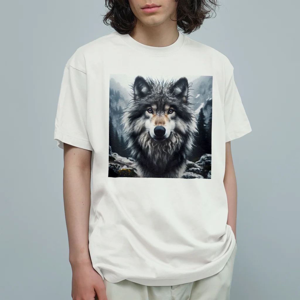 中村マコトのオオカミ　森の番人 Organic Cotton T-Shirt