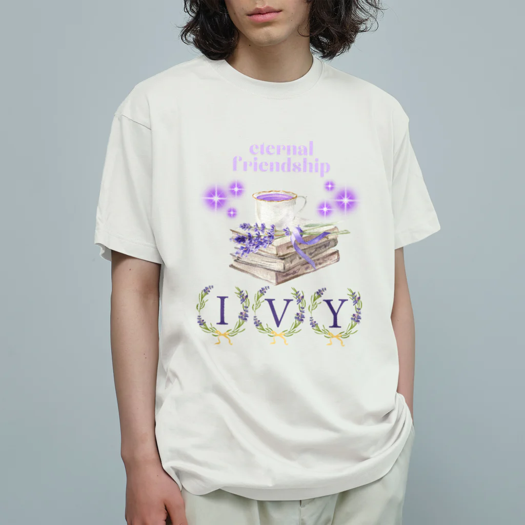 ivybloonのラベンダーの香りでひと休み オーガニックコットンTシャツ