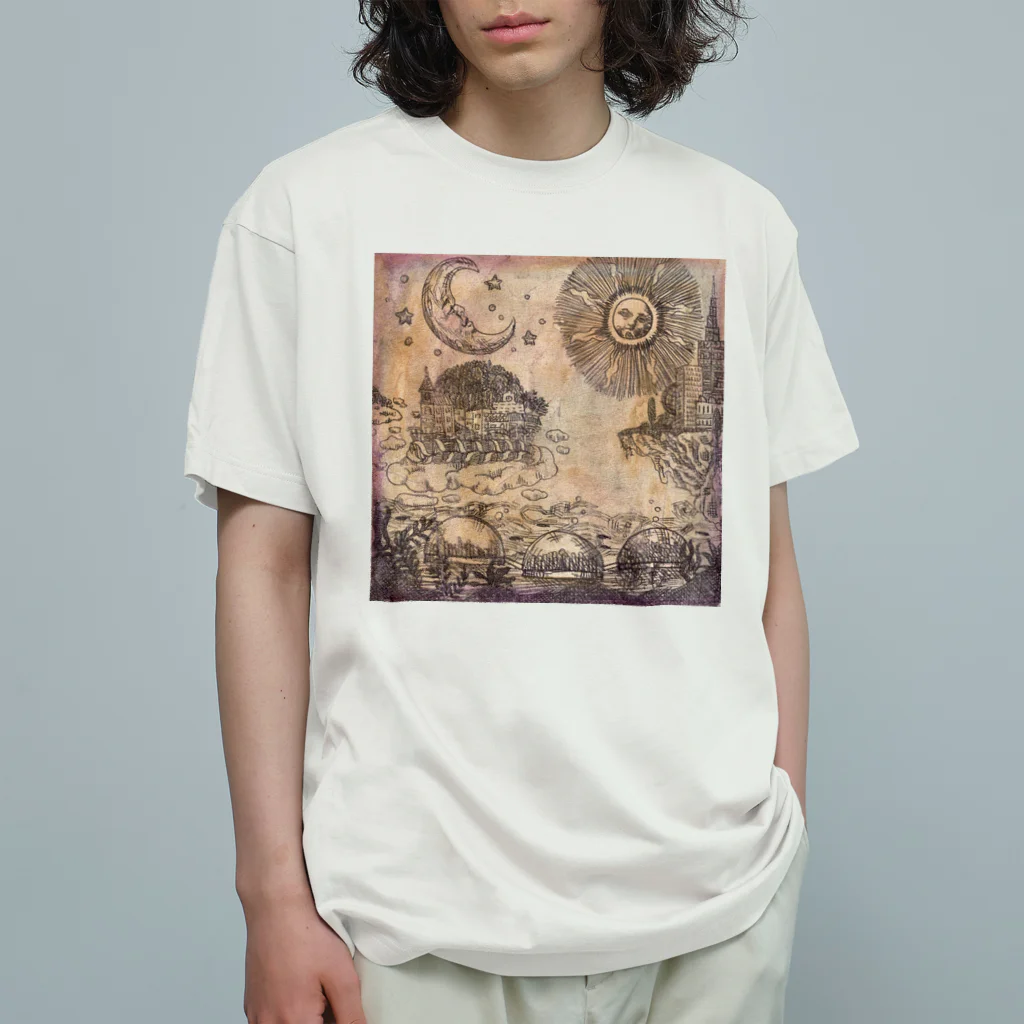 JapaneseArt Yui Shopの古代人の未来設計 Organic Cotton T-Shirt