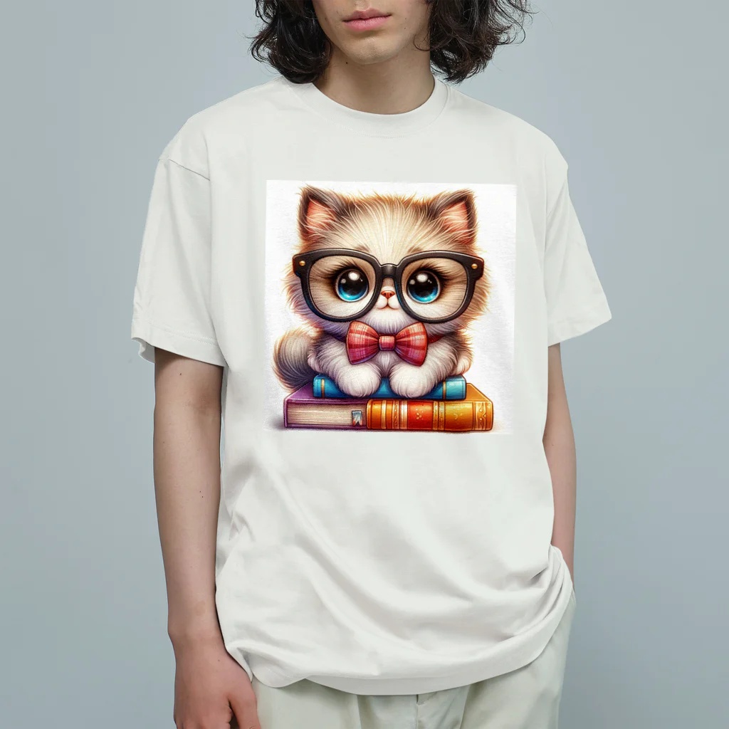Hiro's Nyanderful Roomのよろしくにゃ オーガニックコットンTシャツ