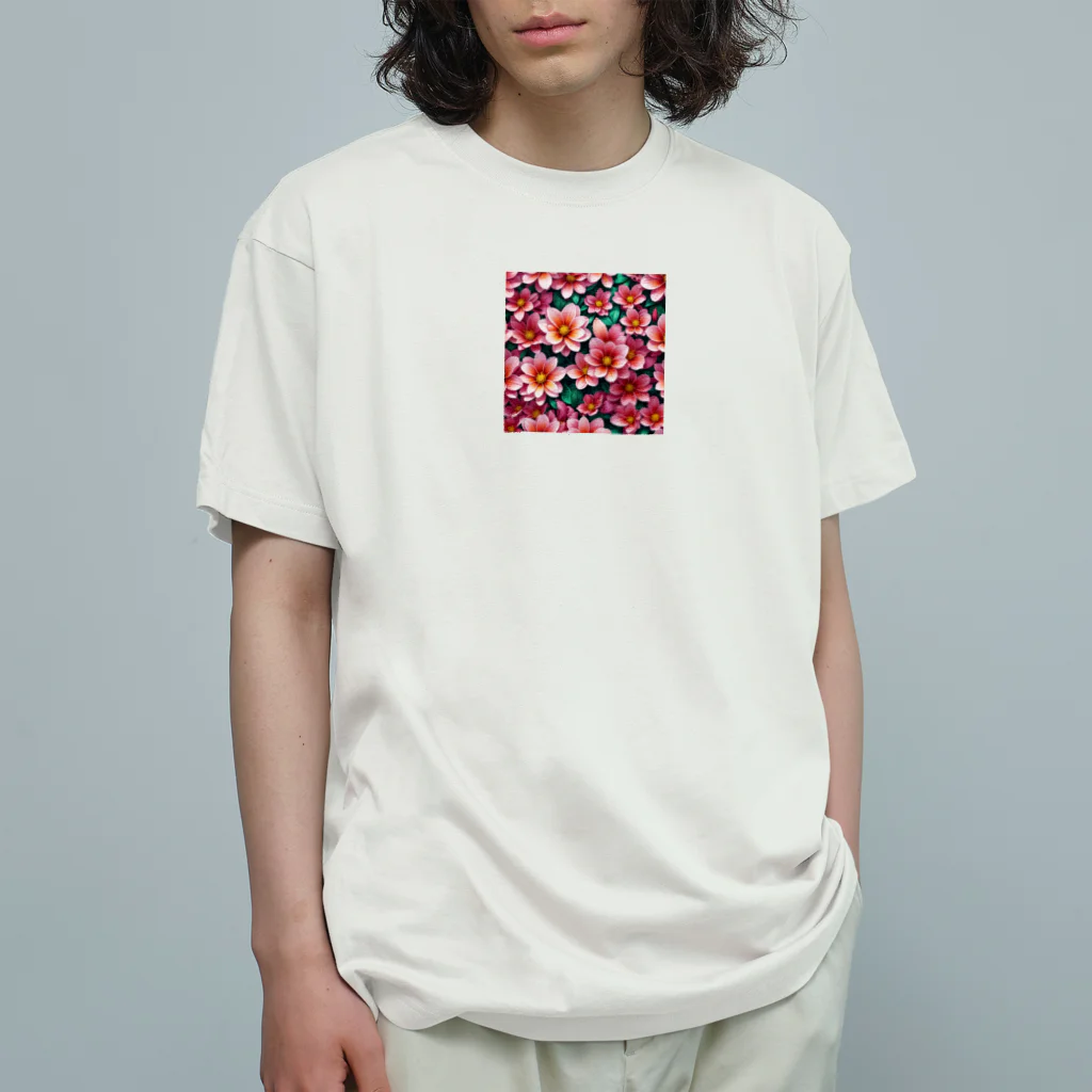 OTIRUBUTUBUTUの赤い花 Organic Cotton T-Shirt