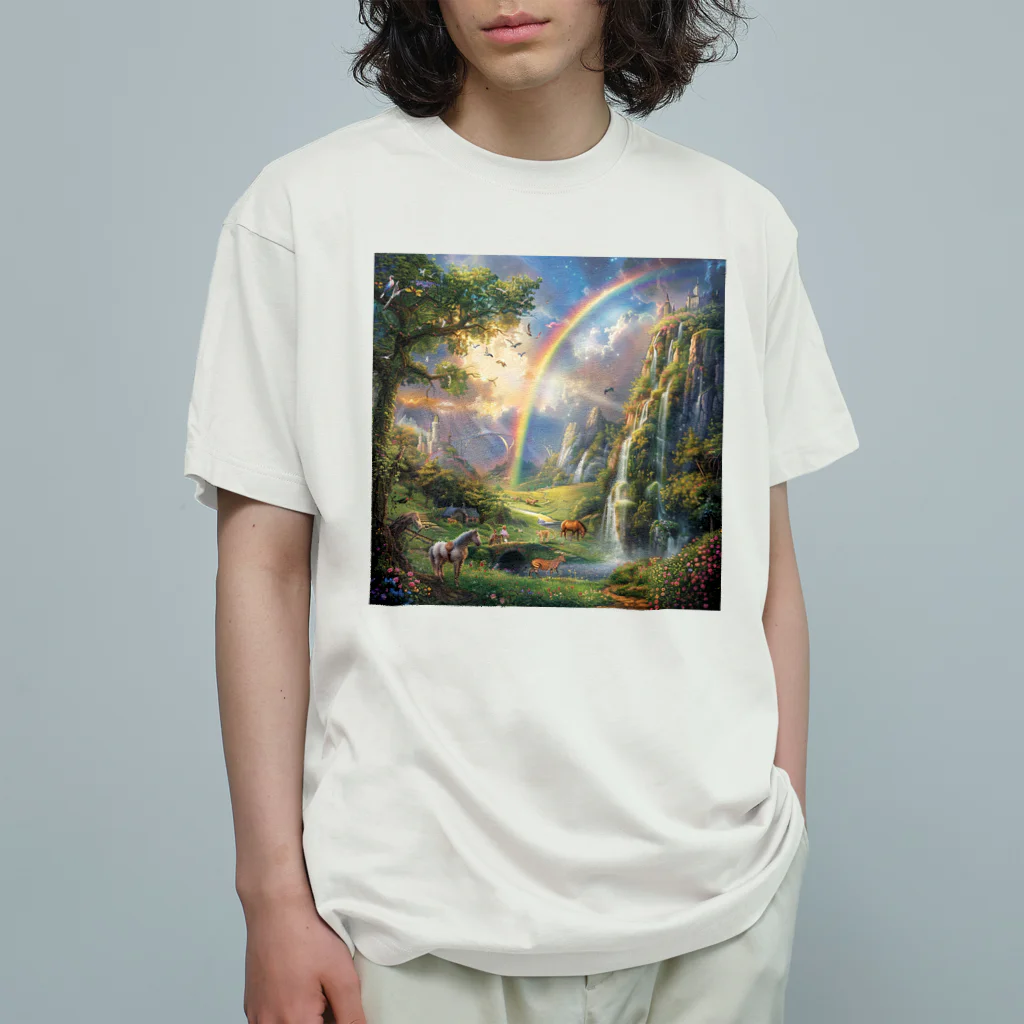 AQUAMETAVERSEの夢の国 オーガニックコットンTシャツ