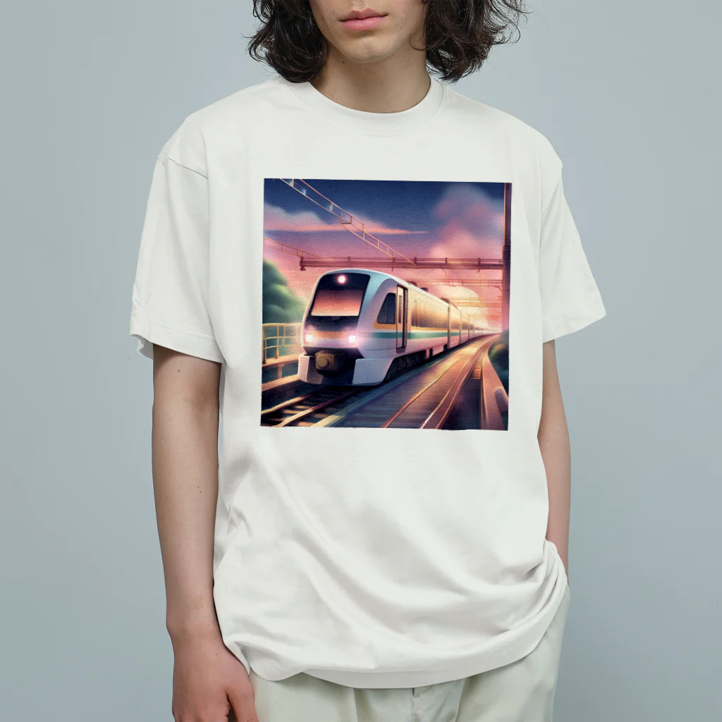 atoyuki_SHOPの近未来特急風　　ato Organic Cotton T-Shirt