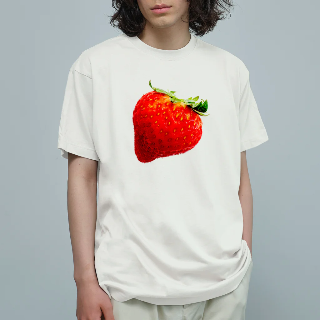 atelier_lapislazuliのいちご🍓 Organic Cotton T-Shirt