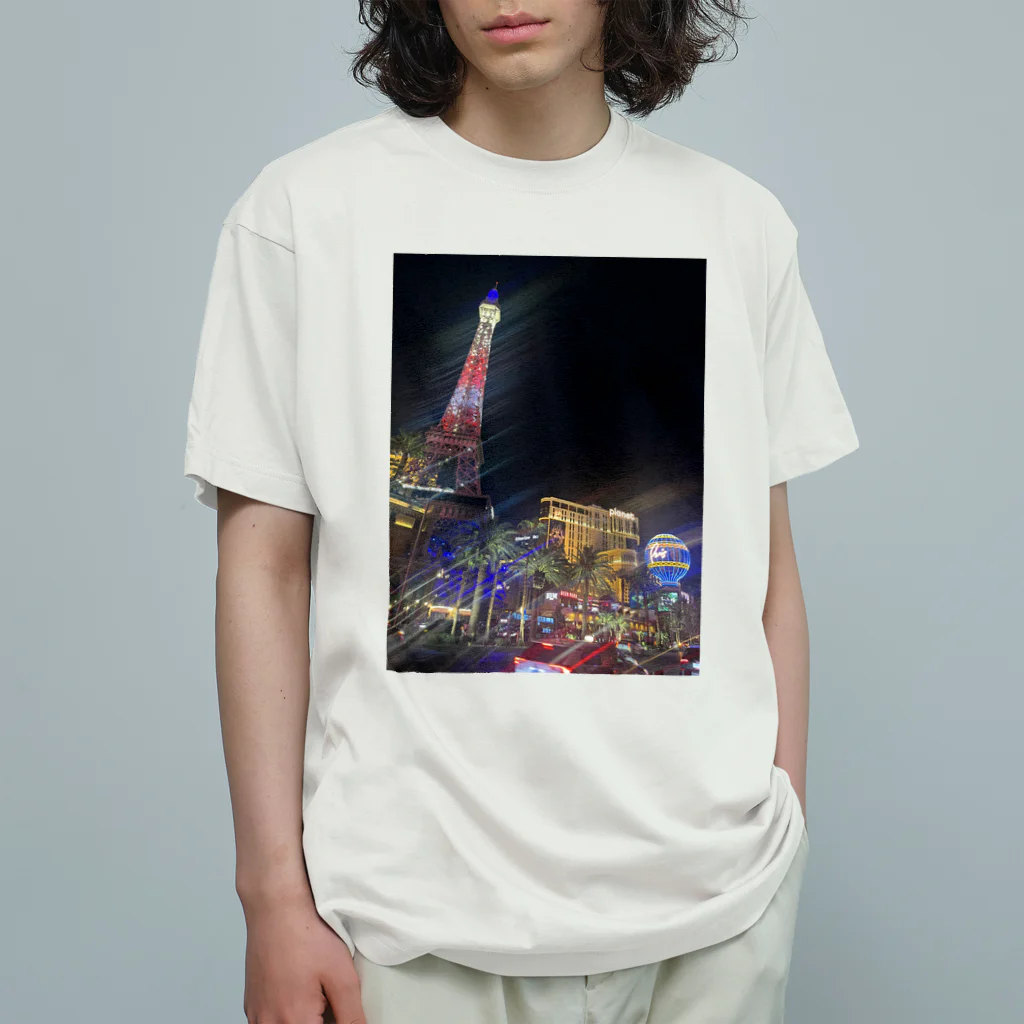 monkey_tkのラスベガス　夜景　カジノ Organic Cotton T-Shirt