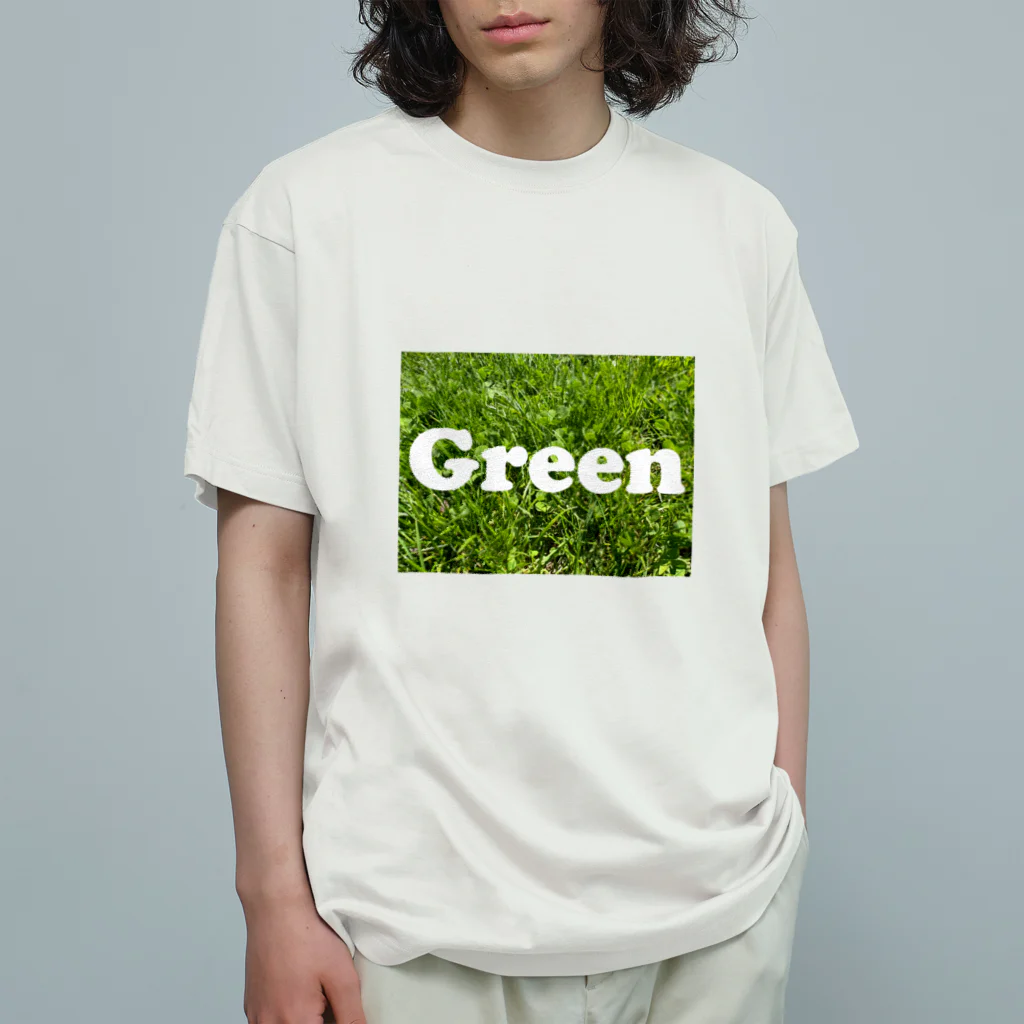 atelier_lapislazuliのGreen オーガニックコットンTシャツ