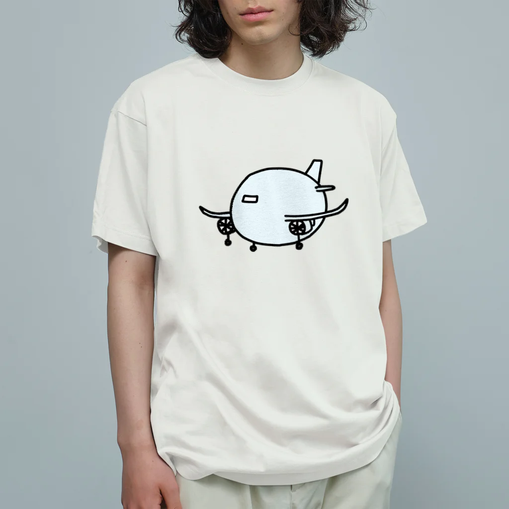 CHANPYの双発機 オーガニックコットンTシャツ