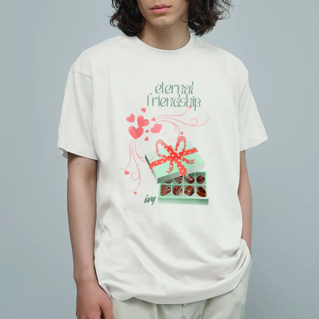 ivybloonの美味しいチョコレート オーガニックコットンTシャツ