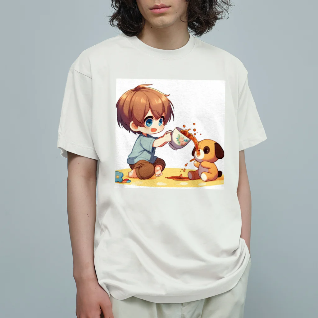 snow-birdのお茶会ごっこ オーガニックコットンTシャツ