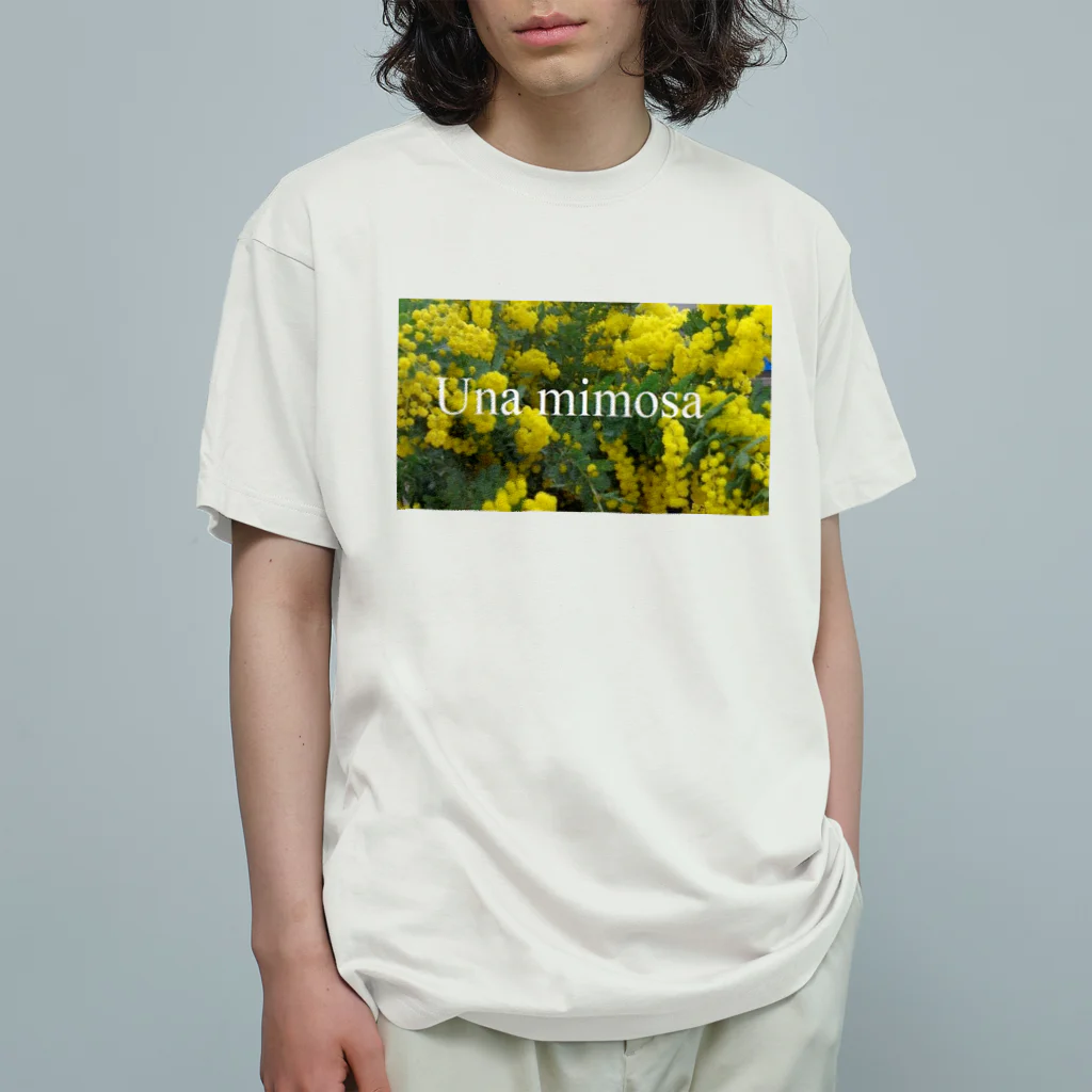 To-You133のUna mimosa　　　☆ミモザワールド★ オーガニックコットンTシャツ