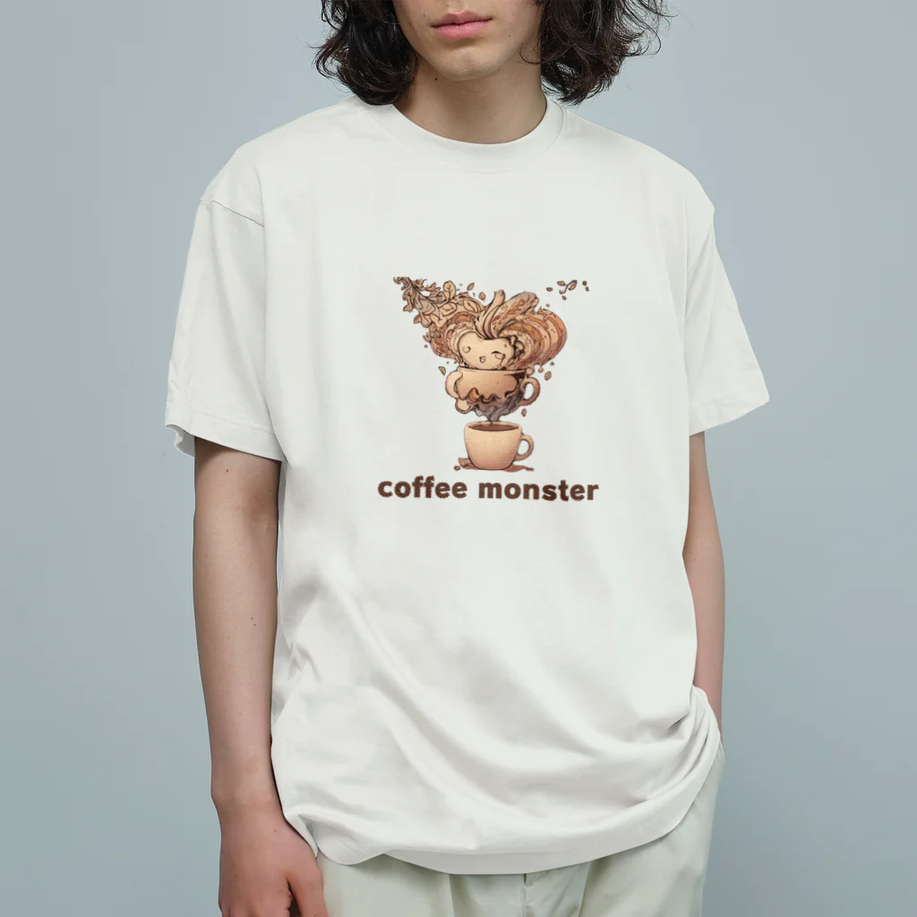 leisurely_lifeのcoffee monster Bourbon Organic Cotton T-Shirt