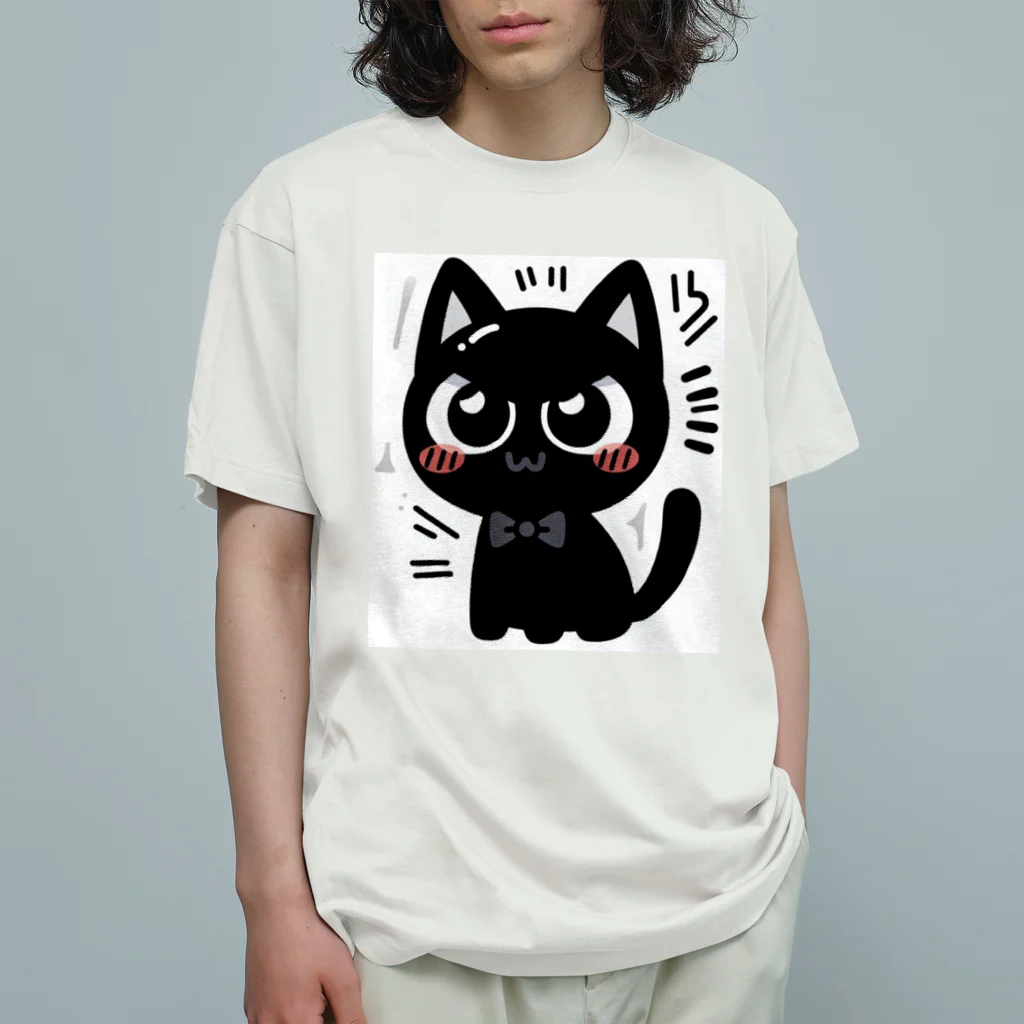 bona fideの開運黒猫　NIGER  ニゲル オーガニックコットンTシャツ