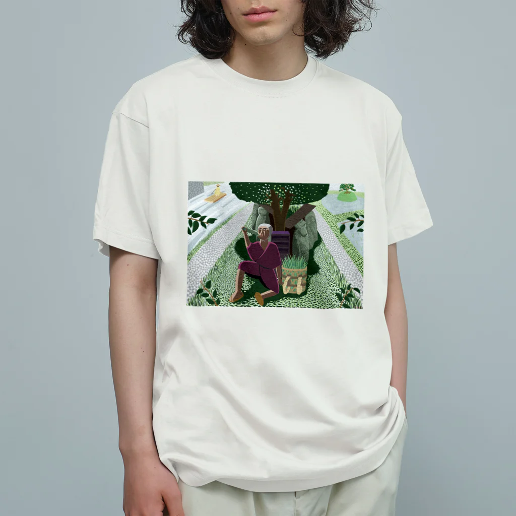 Noedewamaiの百姓と地蔵 Organic Cotton T-Shirt