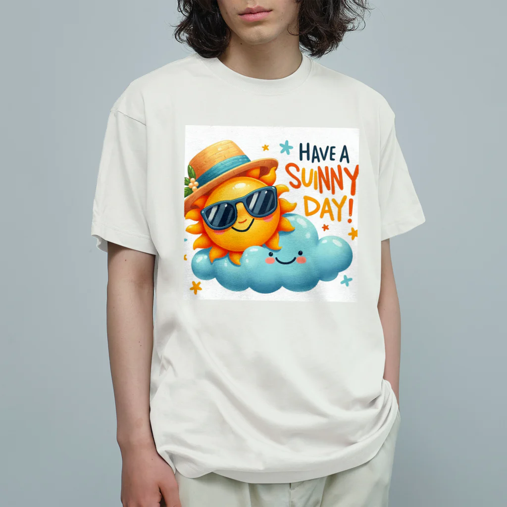 8kn356231の太陽 オーガニックコットンTシャツ