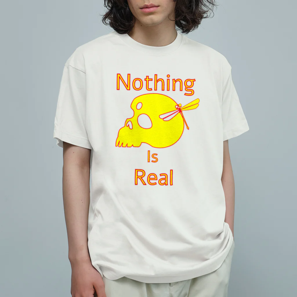 『NG （Niche・Gate）』ニッチゲート-- IN SUZURIのNothing Is Real.（黄色） オーガニックコットンTシャツ