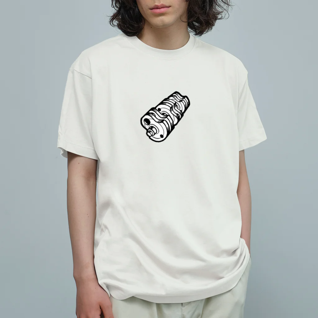 KAKUNIN TECH WEARABLEのCrankshaft Simple　（クランクシャフト_シンプル） Organic Cotton T-Shirt