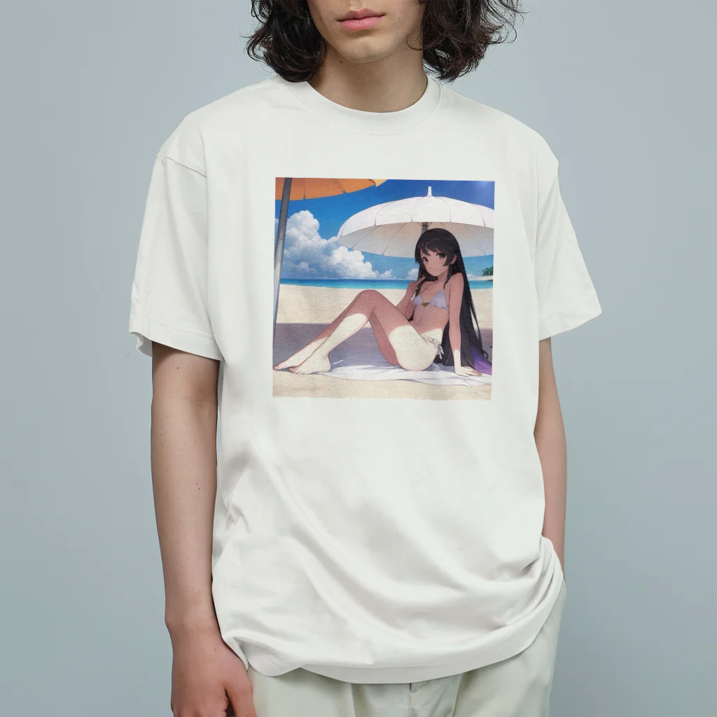 あかいはちの南国ビーチリゾート Organic Cotton T-Shirt