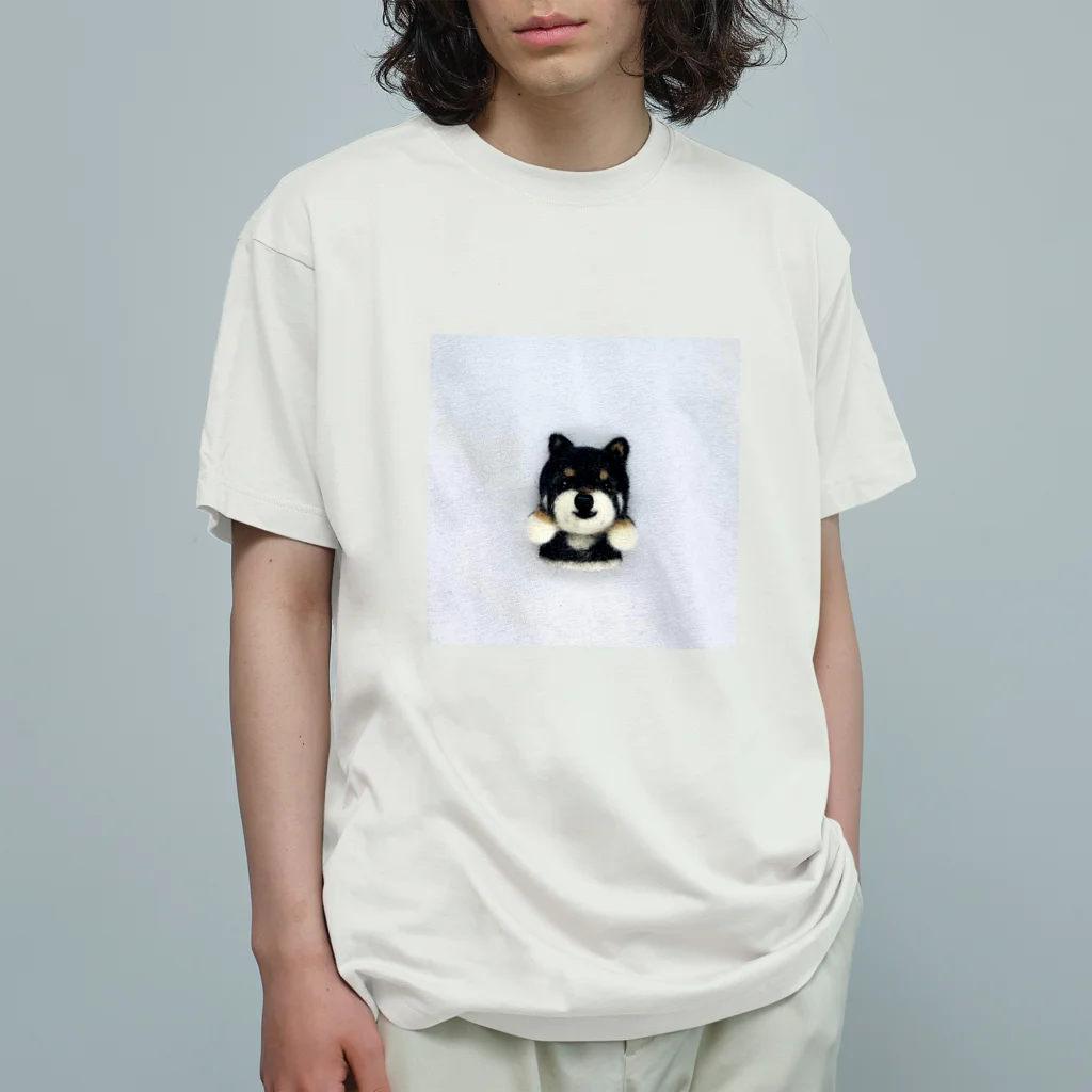 黒柴むさし君のSimpleむさし君 Organic Cotton T-Shirt